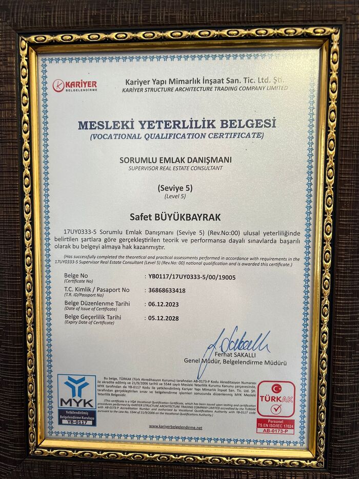 Mesleki Yeterlilik Belgesi